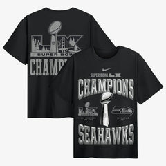Seattle Seahawks Super Bowl LX Champions Locker Room Trophy Collection Authentic T-Shirt Black | Nike for Sale