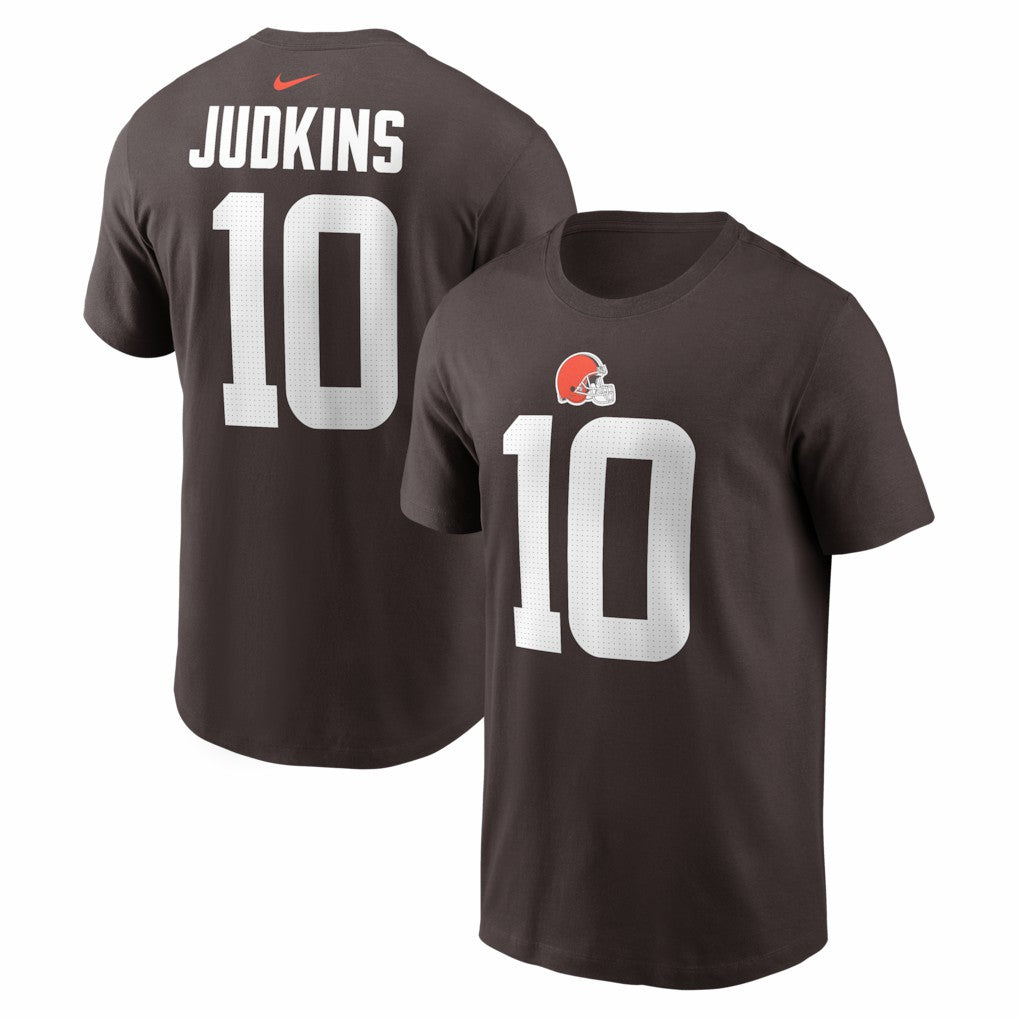 Quinshon Judkins Cleveland Browns Name & Number T-Shirt Brown | Nike for Sale