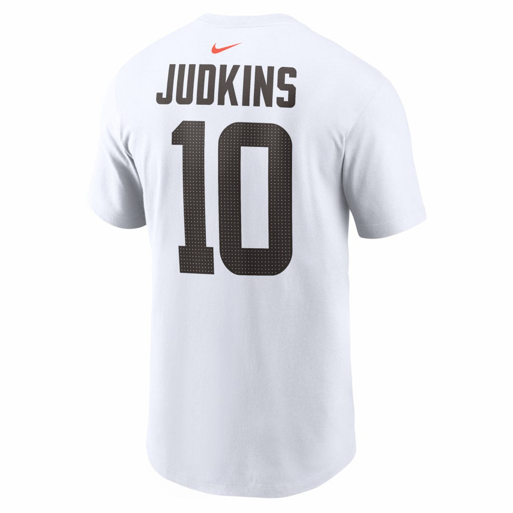Quinshon Judkins Cleveland Browns Name & Number T-Shirt White | Nike for Sale
