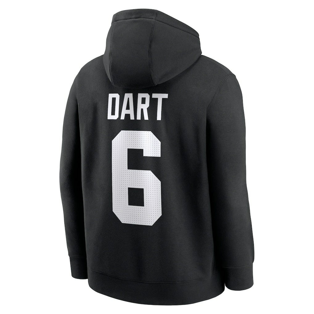 Jaxson Dart New York Giants Player Name & Number Fleece Hoodie Black | Nike for Sale