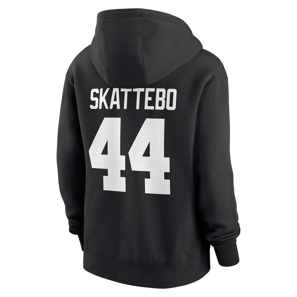 Cam Skattebo New York Giants Women's Player Name & Number Fleece Hoodie Black | Nike for Sale