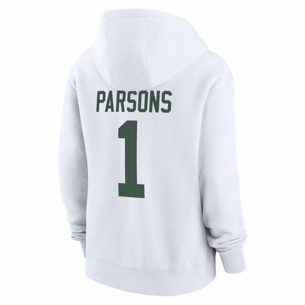 Micah Parsons Green Bay Packers Women's Player Name & Number Fleece Hoodie White | Nike for Sale