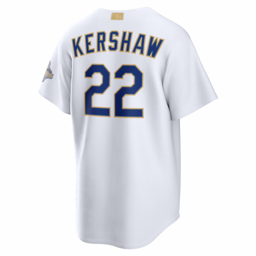 Clayton Kershaw Los Angeles Dodgers Nike 2026 Gold Collection Stadium Jersey - MLB