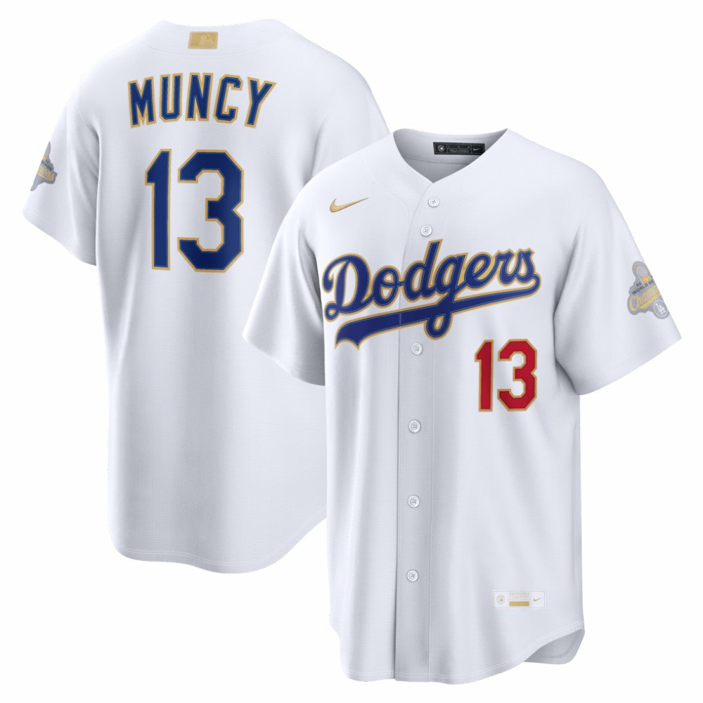 Max Muncy Los Angeles Dodgers Nike 2026 Gold Collection Stadium Jersey - MLB