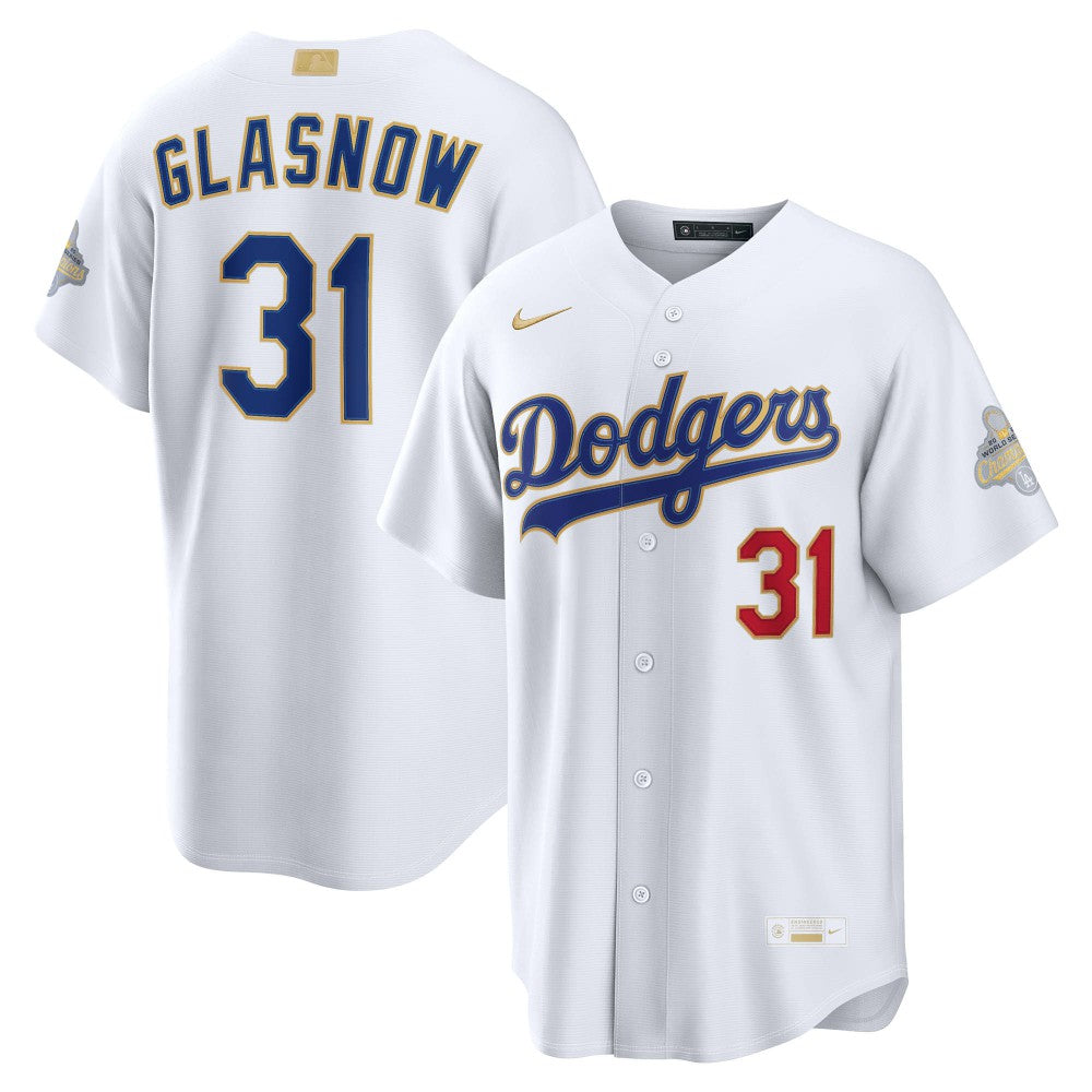 Tyler Glasnow Los Angeles Dodgers Nike 2026 Gold Collection Stadium Jersey - MLB