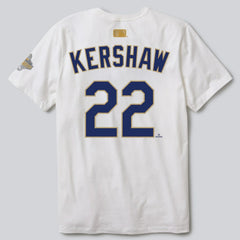 Clayton Kershaw Los Angeles Dodgers Nike 2026 Gold Collection Player Name & Number T-Shirt - MLB