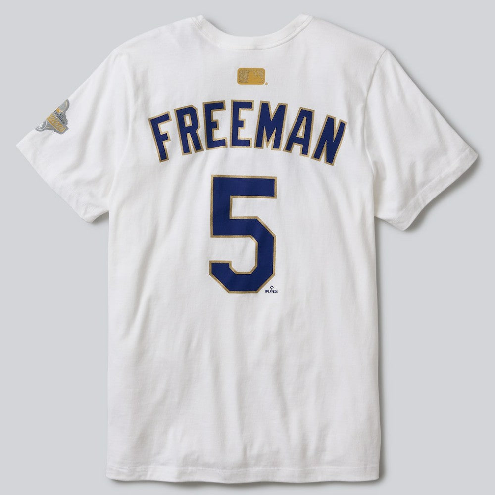 Freddie Freeman Los Angeles Dodgers Nike 2026 Gold Collection Name & Number T-Shirt - MLB