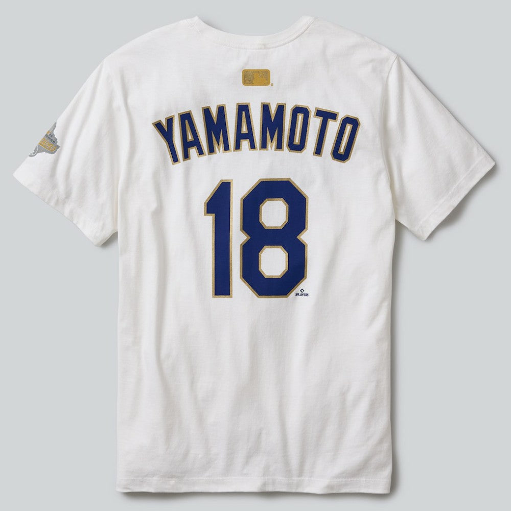 Yoshinobu Yamamoto Los Angeles Dodgers Nike 2026 Gold Collection Name & Number T-Shirt - MLB