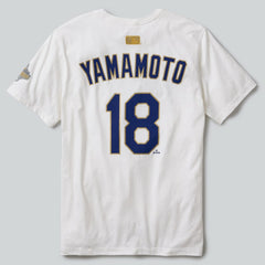 Yoshinobu Yamamoto Los Angeles Dodgers Nike 2026 Gold Collection Name & Number T-Shirt - MLB
