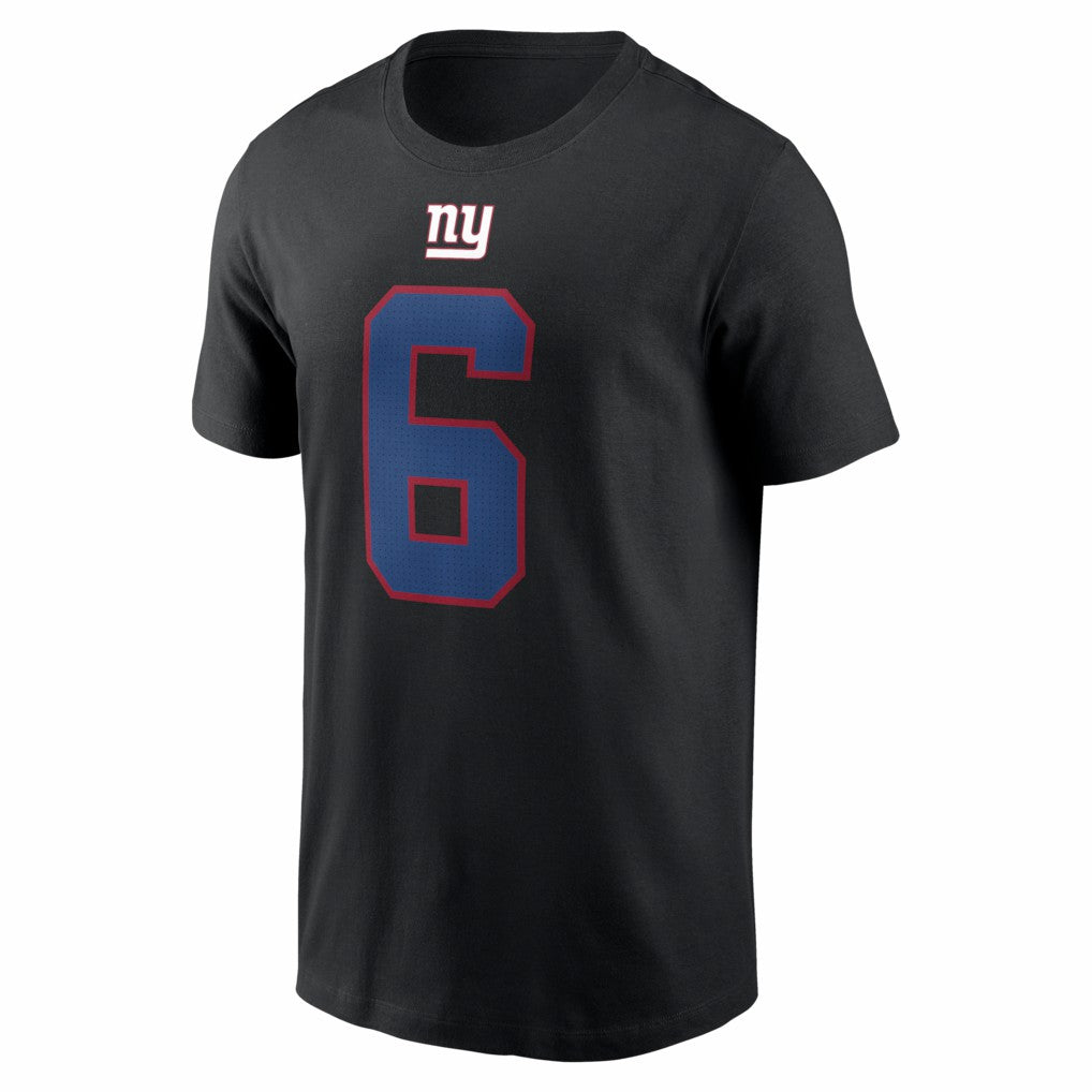 Jaxson Dart New York Giants Name & Number T-Shirt Black | Nike for Sale