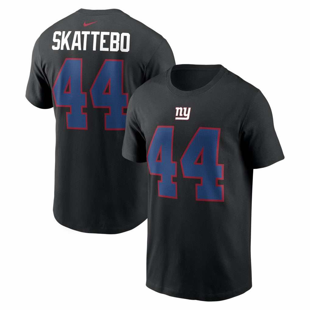 Cam Skattebo New York Giants Name & Number T-Shirt Black | Nike for Sale