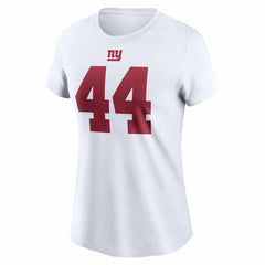 Cam Skattebo New York Giants Women's Name & Number T-Shirt White | Nike for Sale
