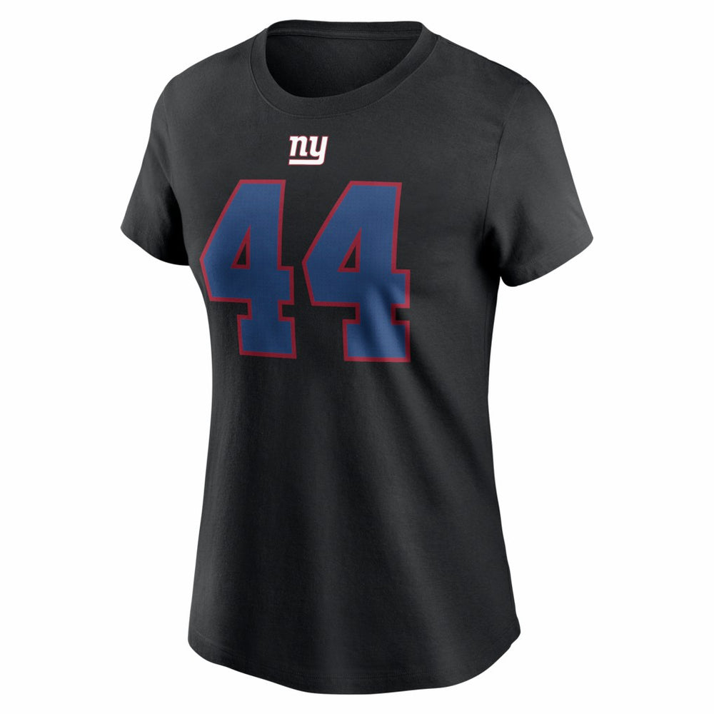 Cam Skattebo New York Giants Women's Name & Number T-Shirt Black | Nike for Sale