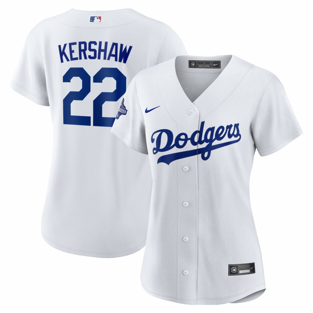 Clayton Kershaw Los Angeles Dodgers Nike Women's Home 2025 World Series Champions Replica Jersey - MLB