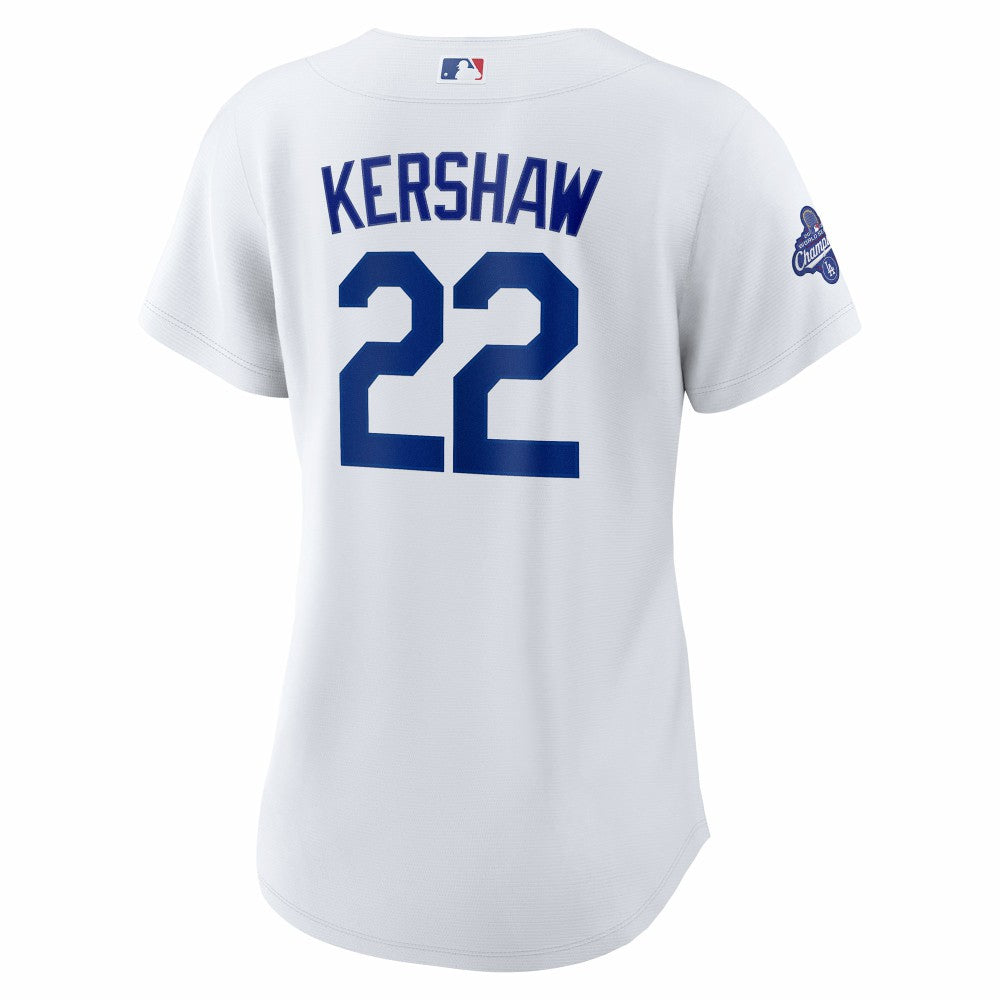 Clayton Kershaw Los Angeles Dodgers Nike Women's Home 2025 World Series Champions Replica Jersey - MLB