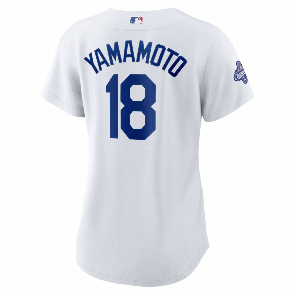 Yoshinobu Yamamoto Los Angeles Dodgers Nike Women's 2025 World Series Champions Home Replica Jersey - MLB