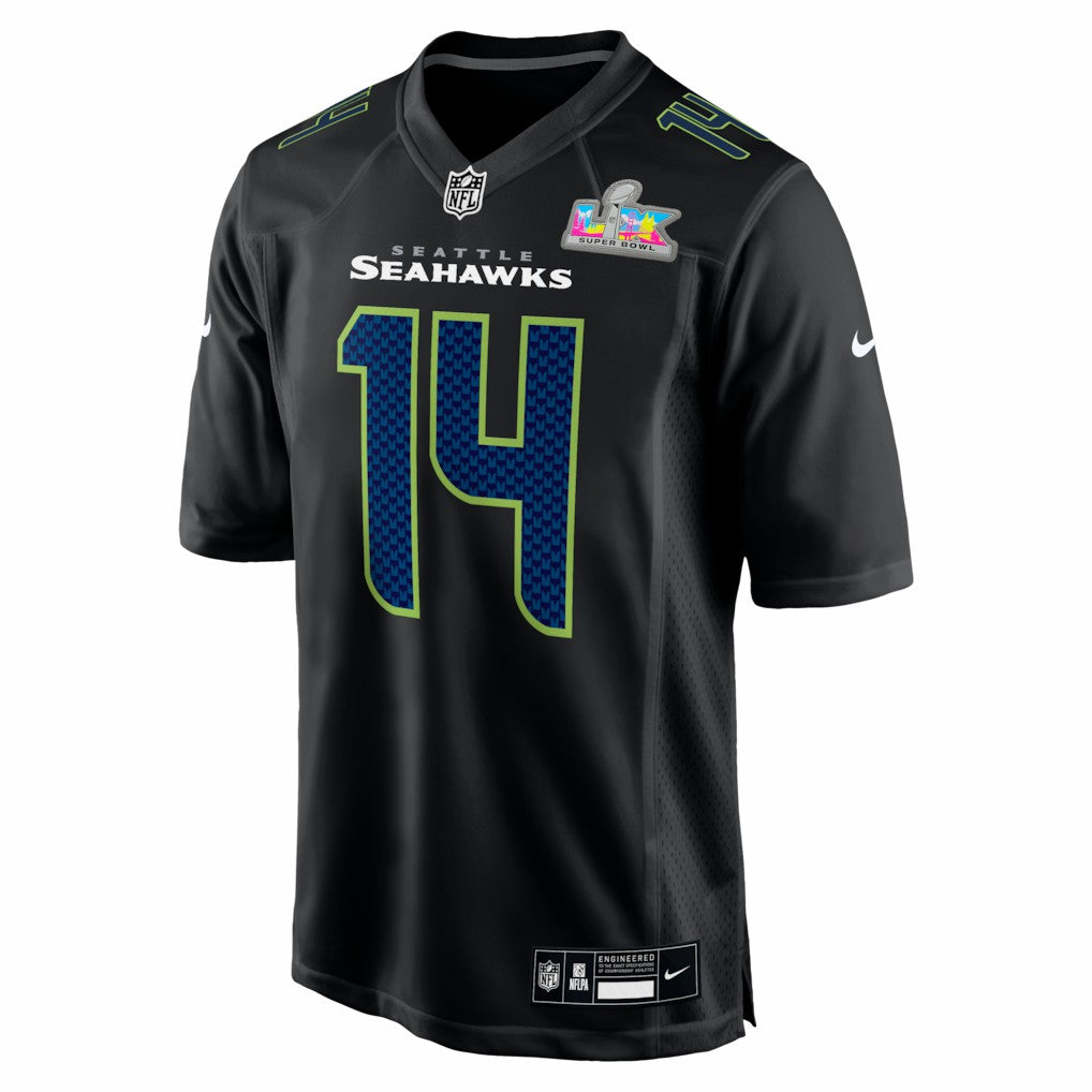 Sam Darnold Seattle Seahawks Super Bowl LX Patch Carbon Fashion Game Jersey Black | Nike for Sale