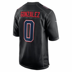 Christian Gonzalez New England Patriots Super Bowl LX Patch Carbon Fashion Game Jersey Black | Nike for Sale