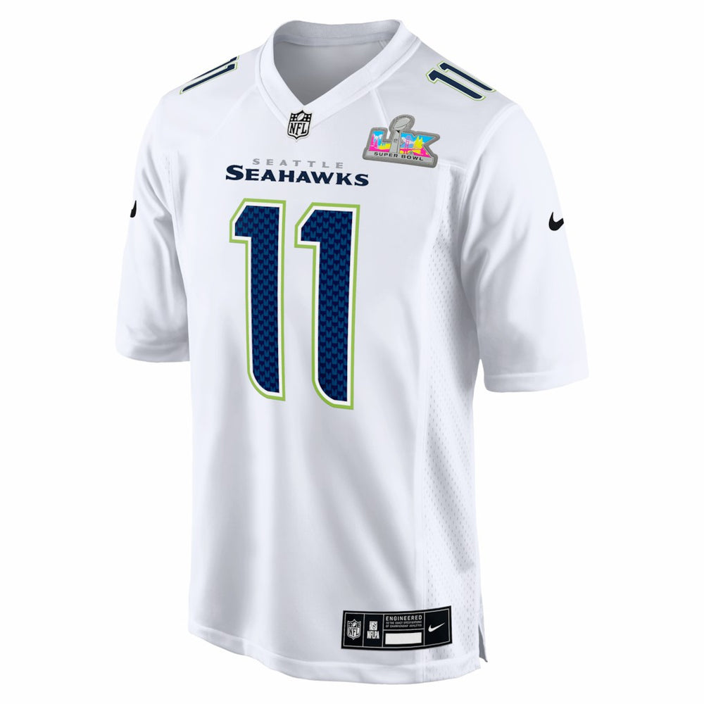 Jaxon Smith-Njigba Seattle Seahawks Super Bowl LX Patch Tundra Fashion Game Jersey White | Nike for Sale