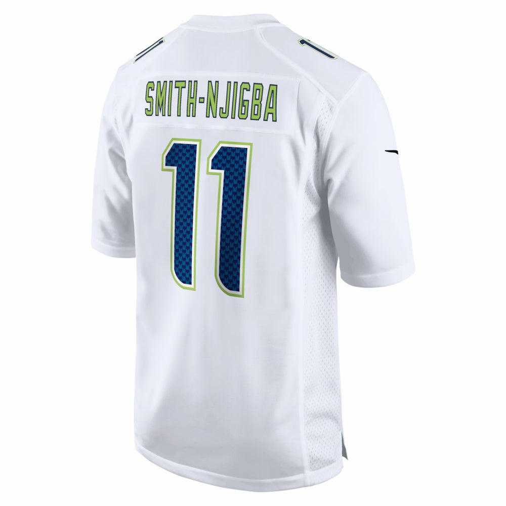 Jaxon Smith-Njigba Seattle Seahawks Super Bowl LX Patch Tundra Fashion Game Jersey White | Nike for Sale