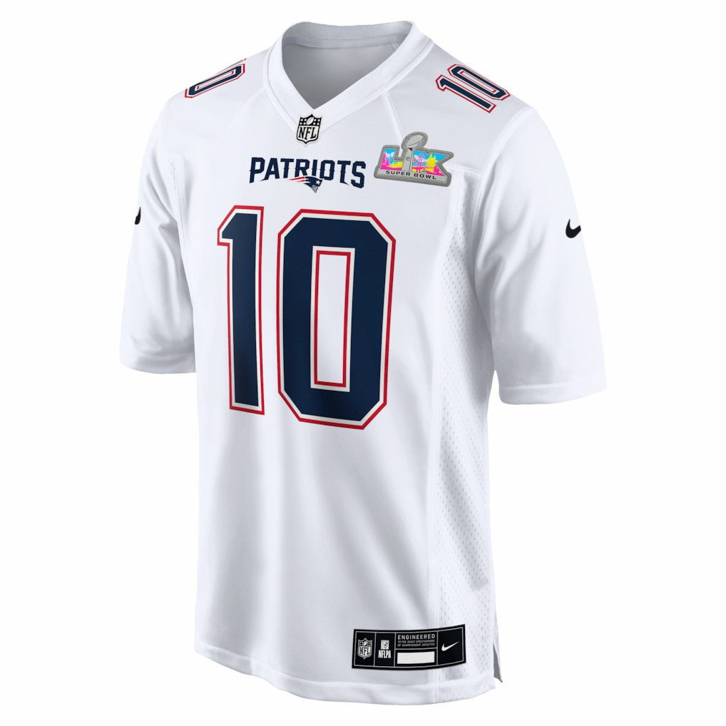 Drake Maye New England Patriots Super Bowl LX Patch Tundra Fashion Game Jersey White | Nike for Sale