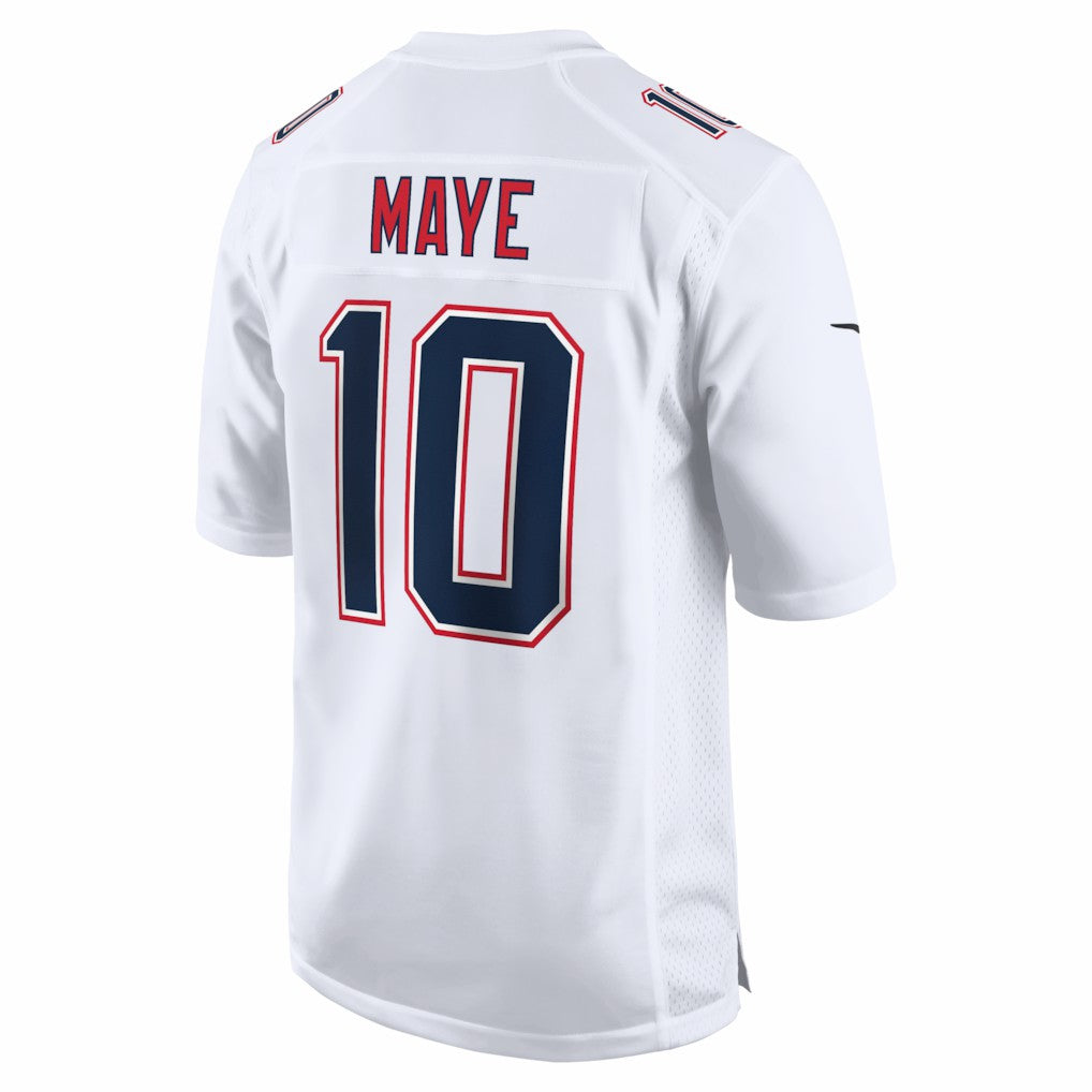 Drake Maye New England Patriots Super Bowl LX Patch Tundra Fashion Game Jersey White | Nike for Sale