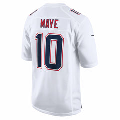 Drake Maye New England Patriots Super Bowl LX Patch Tundra Fashion Game Jersey White | Nike for Sale