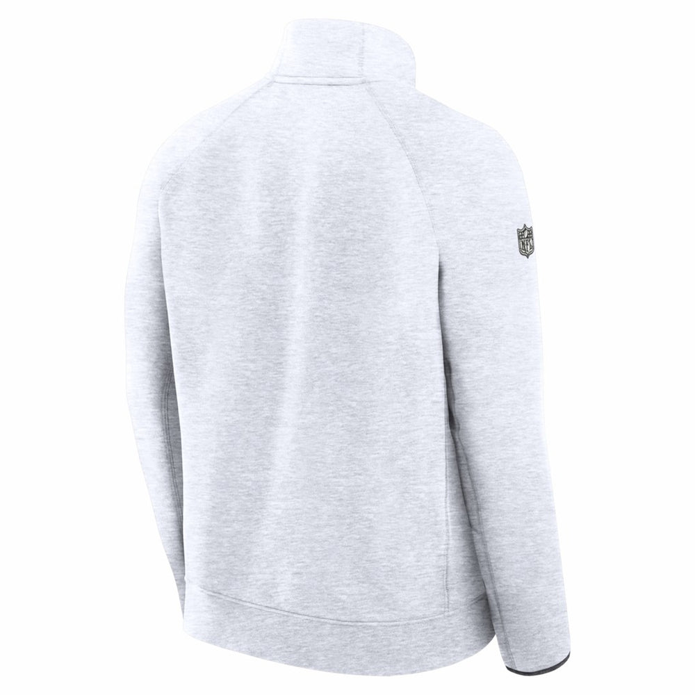 Drake Maye New England Patriots Super Bowl LX Opening Night Tech Fleece Half-Zip Sweatshirt Gray | Nike for Sale