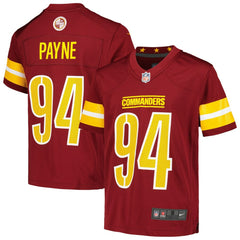 Daron Payne Washington Commanders Youth Game Jersey Burgundy | Nike for Sale