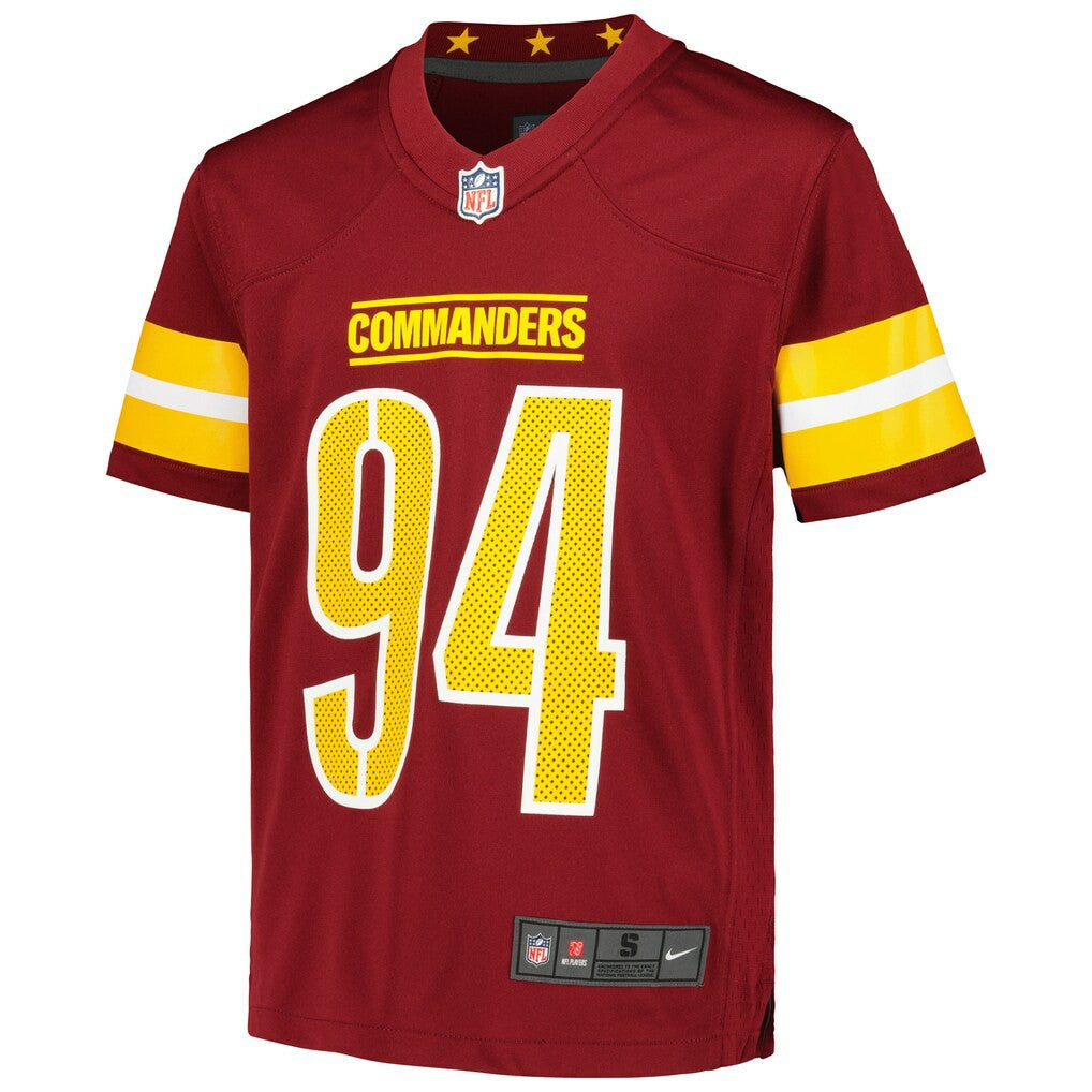 Daron Payne Washington Commanders Youth Game Jersey Burgundy | Nike for Sale