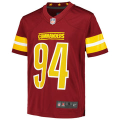 Daron Payne Washington Commanders Youth Game Jersey Burgundy | Nike for Sale