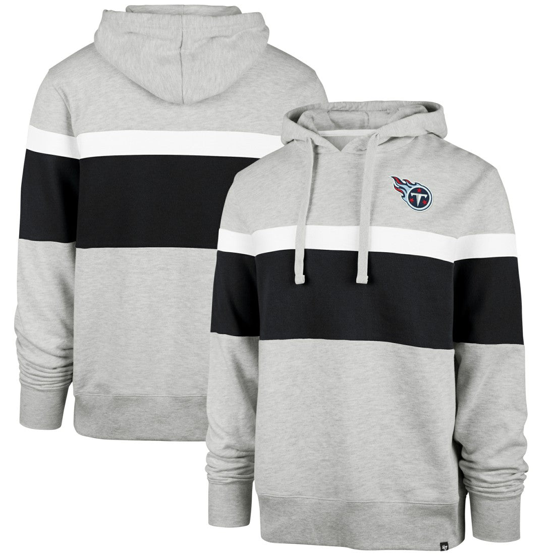 Tennessee Titans '47 Warren Pullover Hoodie Heather Gray | 47 brand