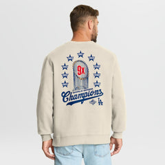 Los Angeles Dodgers Fanatics 9x Champs Crewneck Sweatshirt - MLB