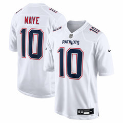 Drake Maye New England Patriots Game Jersey Tundra White | Nike for Sale