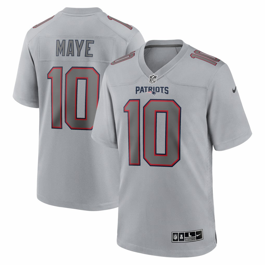 Drake Maye New England Patriots Atmosphere Fashion Game Jersey Gray | Nike for Sale