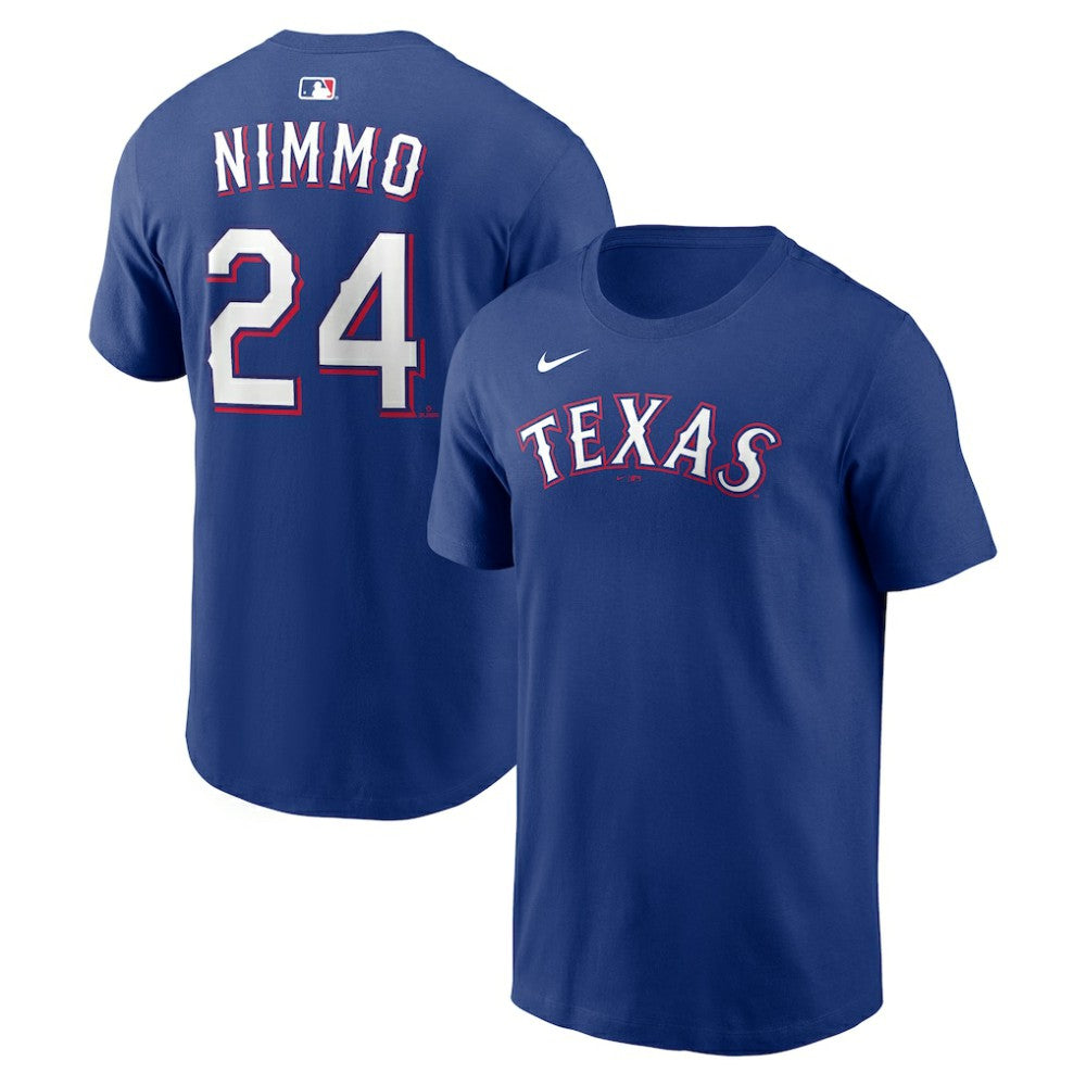 Brandon Nimmo Texas Rangers Nike Home Name & Number T-Shirt - MLB