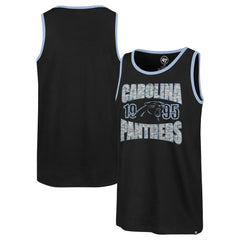 Carolina Panthers '47 Upload Franklin Tank Top Black | 47 brand