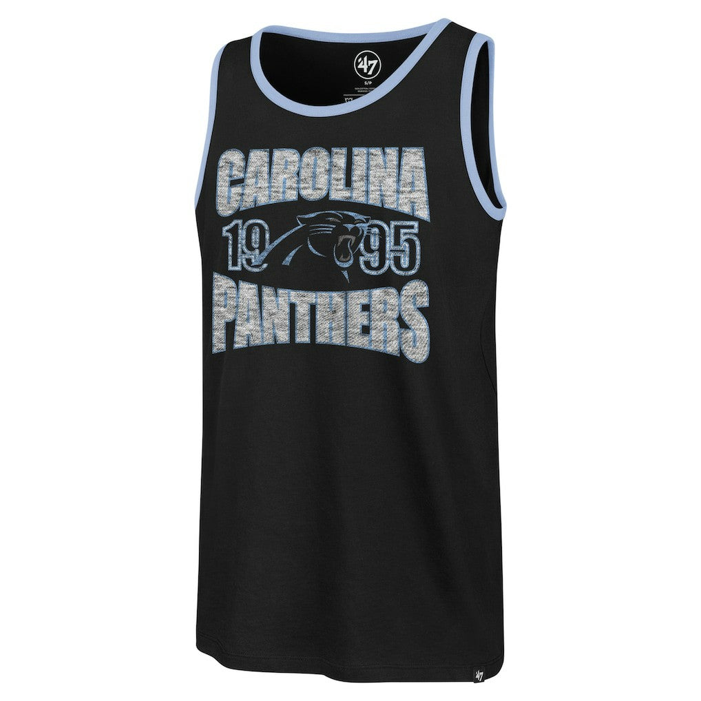 Carolina Panthers '47 Upload Franklin Tank Top Black | 47 brand