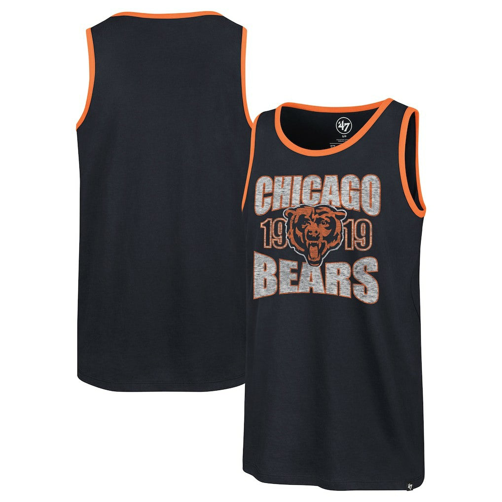Chicago Bears '47 Upload Franklin Tank Top Navy | 47 brand