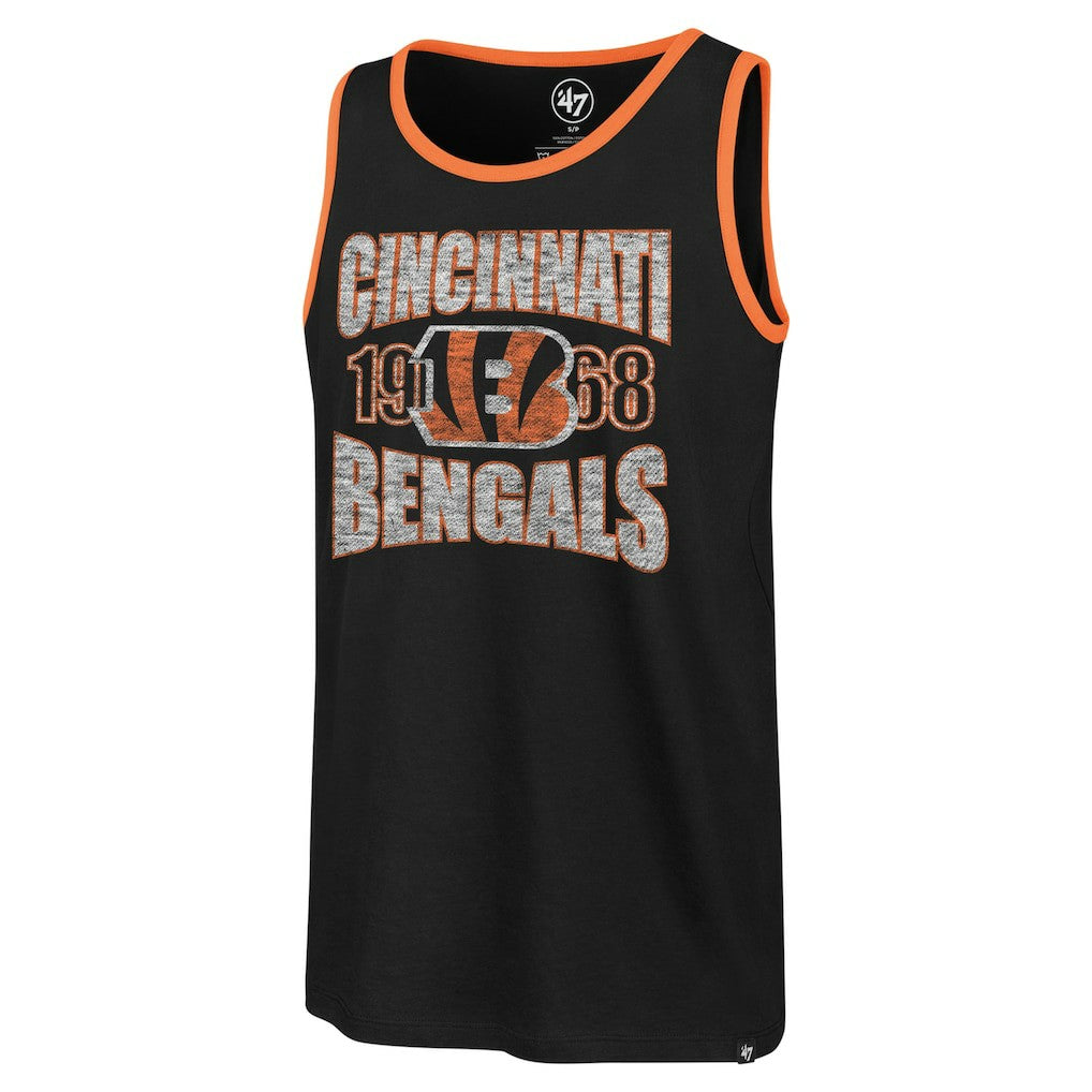 Cincinnati Bengals '47 Upload Franklin Tank Top Black | 47 brand