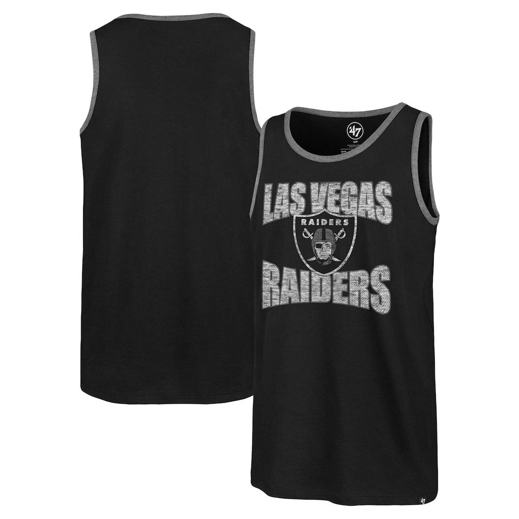 Las Vegas Raiders '47 Upload Franklin Tank Top Black | 47 brand