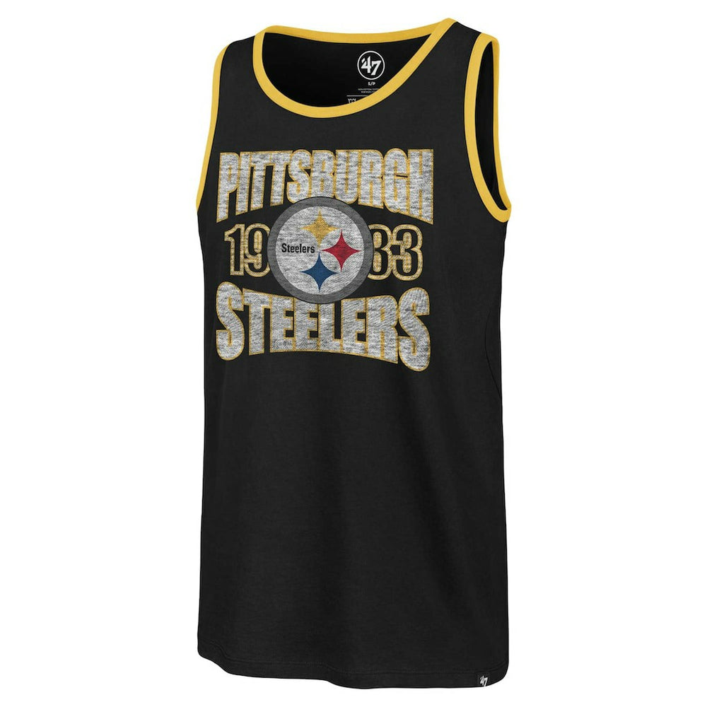 Pittsburgh Steelers '47 Upload Franklin Tank Top Black | 47 brand