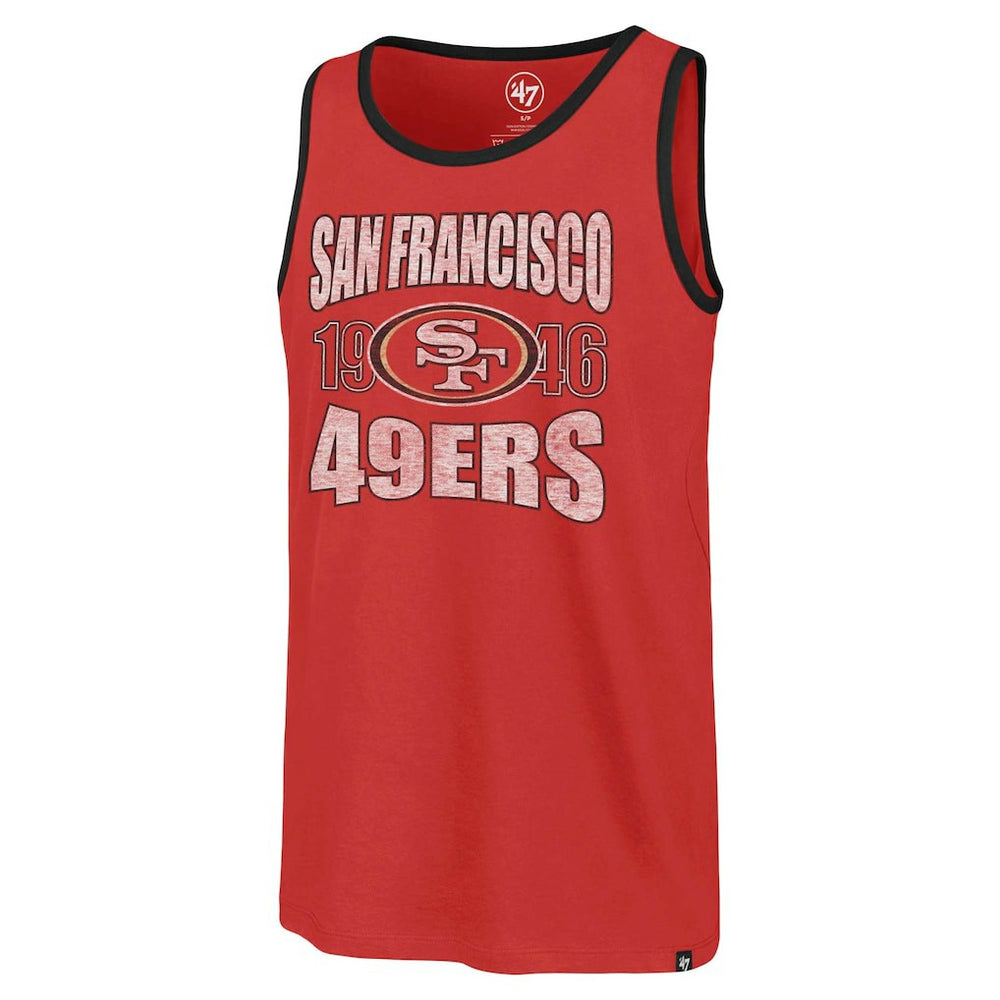 San Francisco 49ers '47 Upload Franklin Tank Top Scarlet | 47 brand