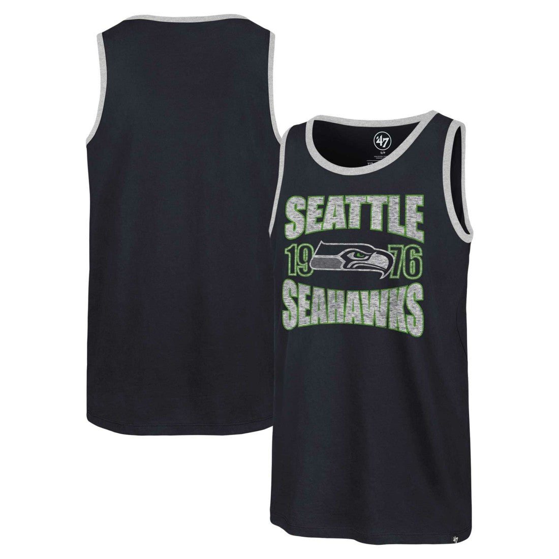Seattle Seahawks '47 Upload Franklin Tank Top College Navy | 47 brand