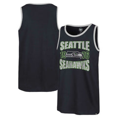 Seattle Seahawks '47 Upload Franklin Tank Top College Navy | 47 brand
