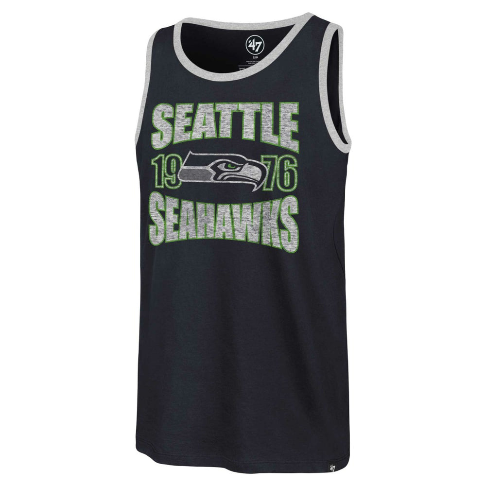 Seattle Seahawks '47 Upload Franklin Tank Top College Navy | 47 brand