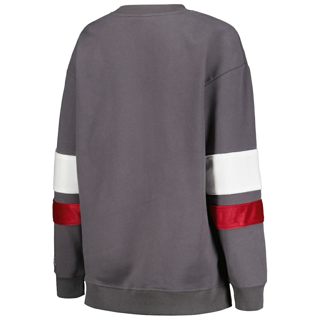 Arizona Cardinals The Wild Collective Women's Fleece Pullover Sweatshirt Charcoal | NFL