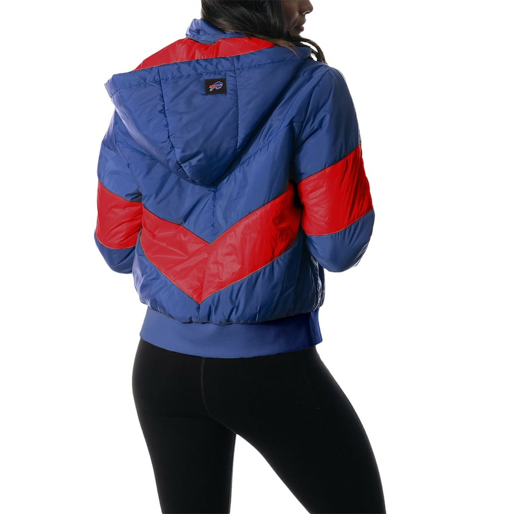 Buffalo Bills The Wild Collective Women's Puffer Full-Zip Hoodie Royal | NFL