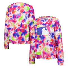 MLB Batterman Terez Neon Tie-Dye Pullover Sweatshirt Pullover - MLB