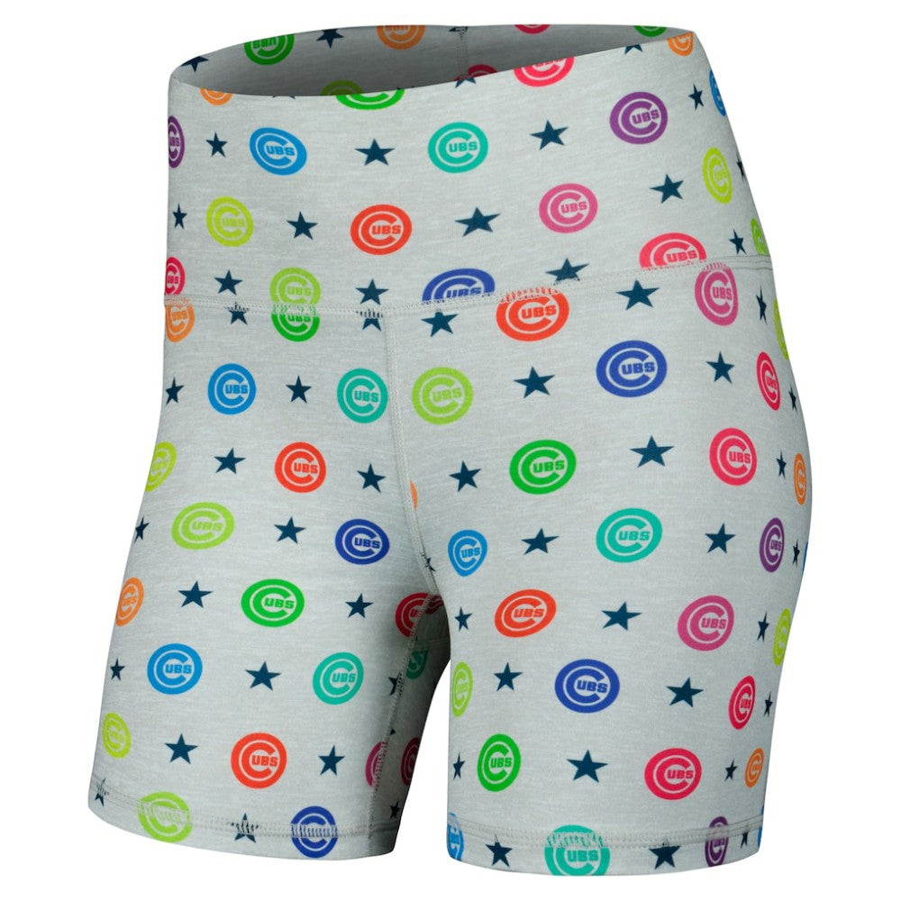 Chicago Cubs Terez Women's TLC Rainbow Shorts - MLB